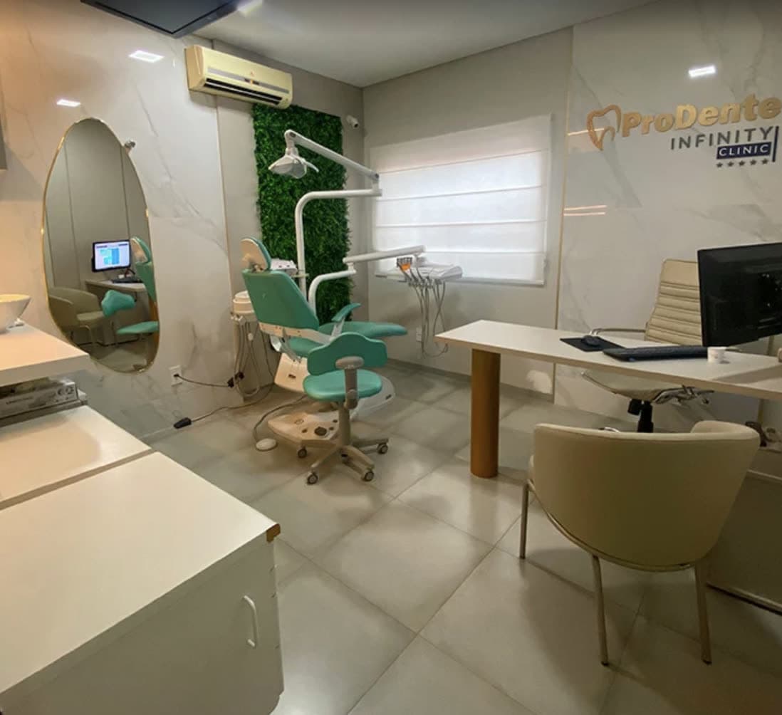 Ambiente e consultório da ProDente Infinity Clinic